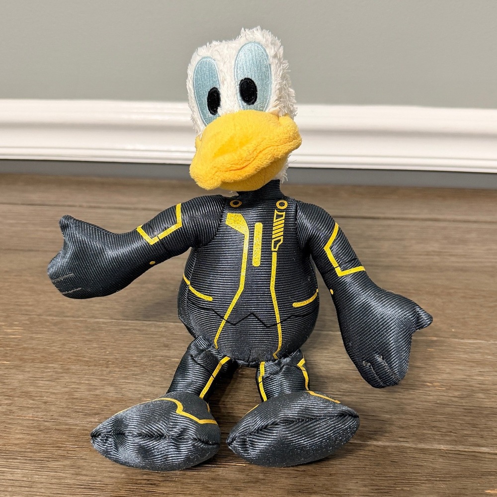 Disney Parks Donald Duck Tron Light Cycle Suit Plush Stuffed Toy